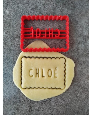 Biscuit sablé petit beurre avec du texte personnalisé