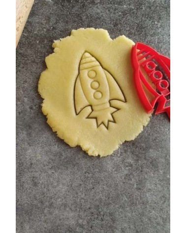 Biscuit sablé en forme de fusée