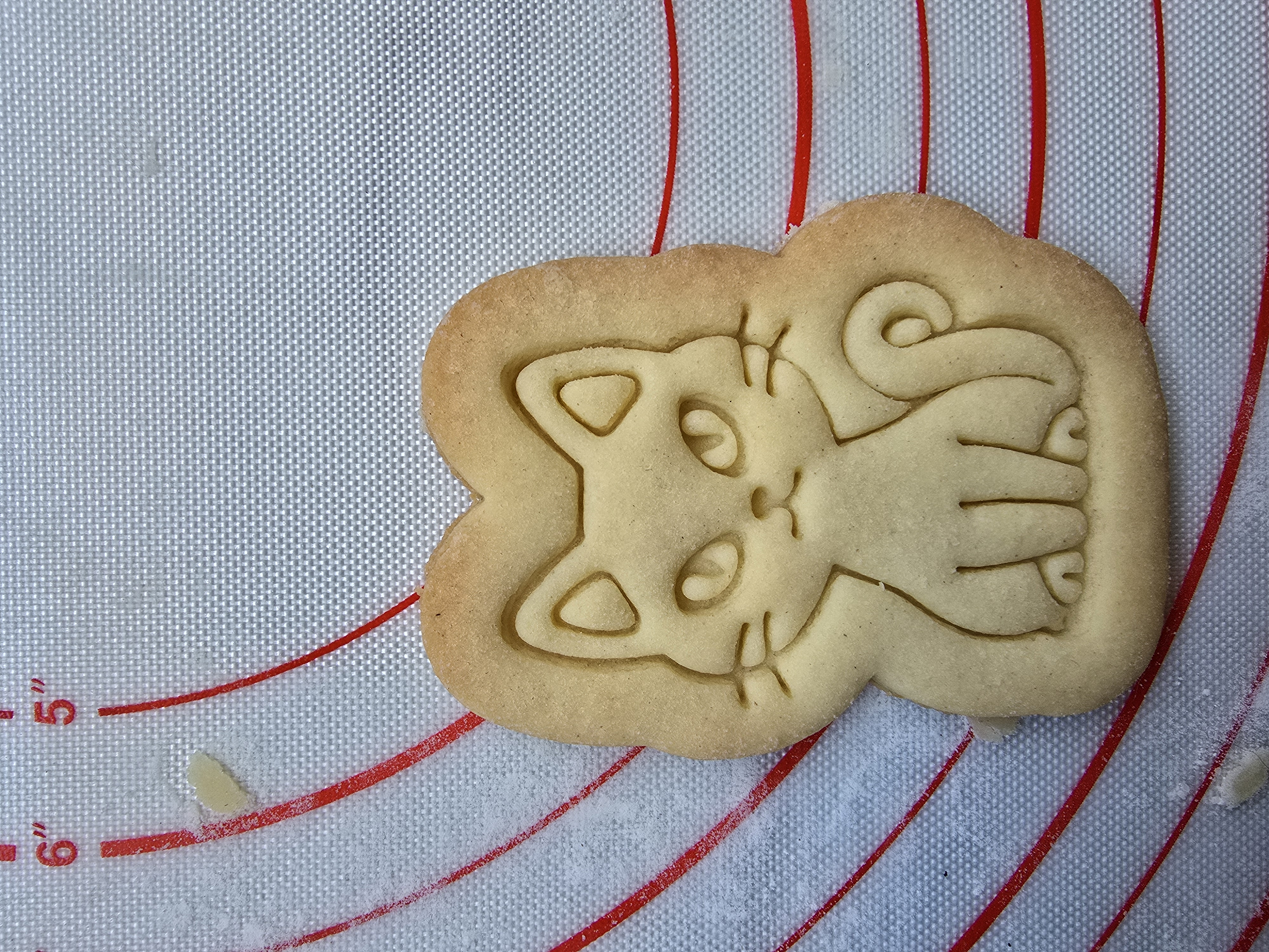 Chat noir en biscuit sablé
